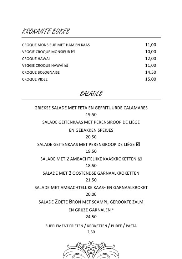 krokante bokes & salades